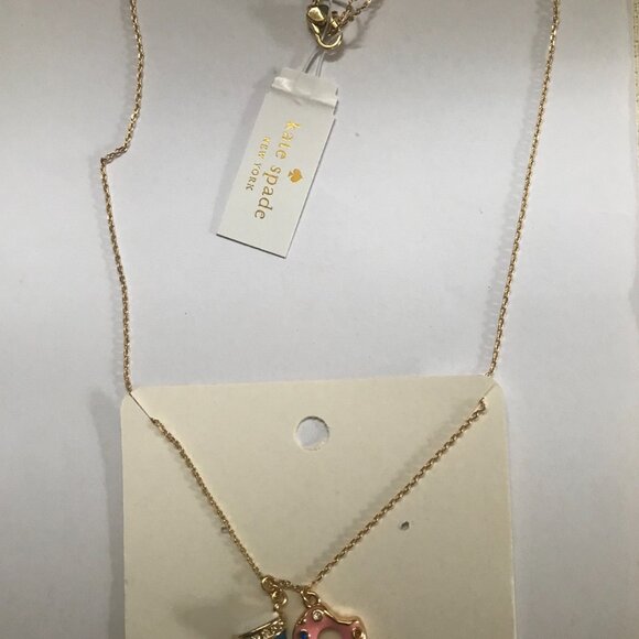 Kate Spade Coffee Break Donut Necklace - Picture 2 of 2